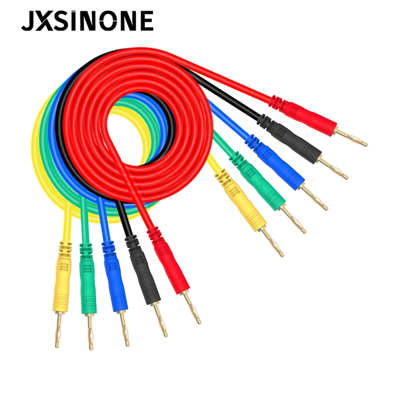 JXSINONE 2mm Dual Gold Plated Copper Banana Plug PVC Test Lead 5color 500V/5A electrical accessories for Multimeter
JXSINONE 2mm Dual Gold Plated Copper Banana Plug PVC Test Lead 5color 500V/5A electrical accessories for Multimeter