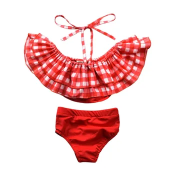 WEIXINBUY Summer Infant Baby Swimwear Plaid Print Tops Briefs Kid Girls Swimsuit Bikini Set + Headband
WEIXINBUY Summer Infant Baby Swimwear Plaid Print Tops Briefs Kid Girls Swimsuit Bikini Set + Headband
