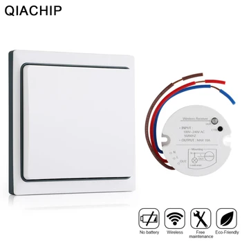 QIACHIP Wireless Remote Control Light Switch Kit No Need Battery Smart Home Switch Digital Remote Light Controller AC 110V-240V
QIACHIP Wireless Remote Control Light Switch Kit No Need Battery Smart Home Switch Digital Remote Light Controller AC 110V-240V