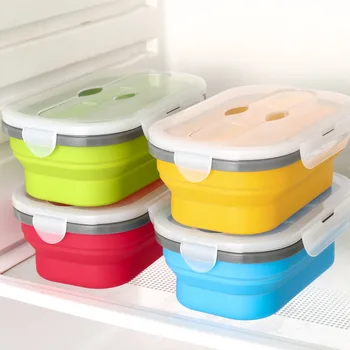 Food Grade Silicone Lunch Box Microwave Oven Refrigerator Applicable High-temperature Resistant Oval Foldable Sealing Lunch Box
Food Grade Silicone Lunch Box Microwave Oven Refrigerator Applicable High-temperature Resistant Oval Foldable Sealing Lunch Box