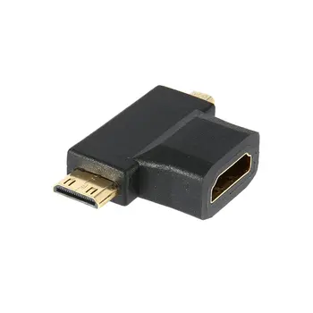 Mini 3 in 1 Micro HDMI Male to Female HDMI 1.4 Cable Adapter Converters for phone camera Card Readers High Quality
Mini 3 in 1 Micro HDMI Male to Female HDMI 1.4 Cable Adapter Converters for phone camera Card Readers High Quality