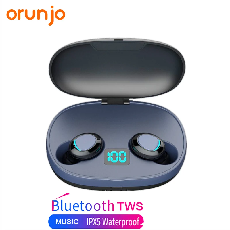 Orunjo T3s Bluetooth Headset V5.0TWS Wireless Earphone 8D Stereo LED Power Display Phone Holder IPX5 Waterproof Earbuds
Orunjo T3s Bluetooth Headset V5.0TWS Wireless Earphone 8D Stereo LED Power Display Phone Holder IPX5 Waterproof Earbuds