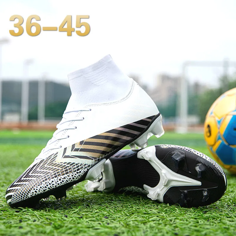 Turf Football Shoes Mens High Ankle Sole Outdoor Cleats Short Spike Soccer Boots Professional Non-Slip Breathe Training Sneakers
Turf Football Shoes Mens High Ankle Sole Outdoor Cleats Short Spike Soccer Boots Professional Non-Slip Breathe Training Sneakers
