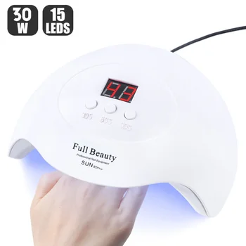 UV LED Nail Lamp 30W/9W USB Manicure Dryer For Curing All Gel Varnish Nails Drying Machine Tools 30s/60s/90s LASunX7Plus-1
UV LED Nail Lamp 30W/9W USB Manicure Dryer For Curing All Gel Varnish Nails Drying Machine Tools 30s/60s/90s LASunX7Plus-1