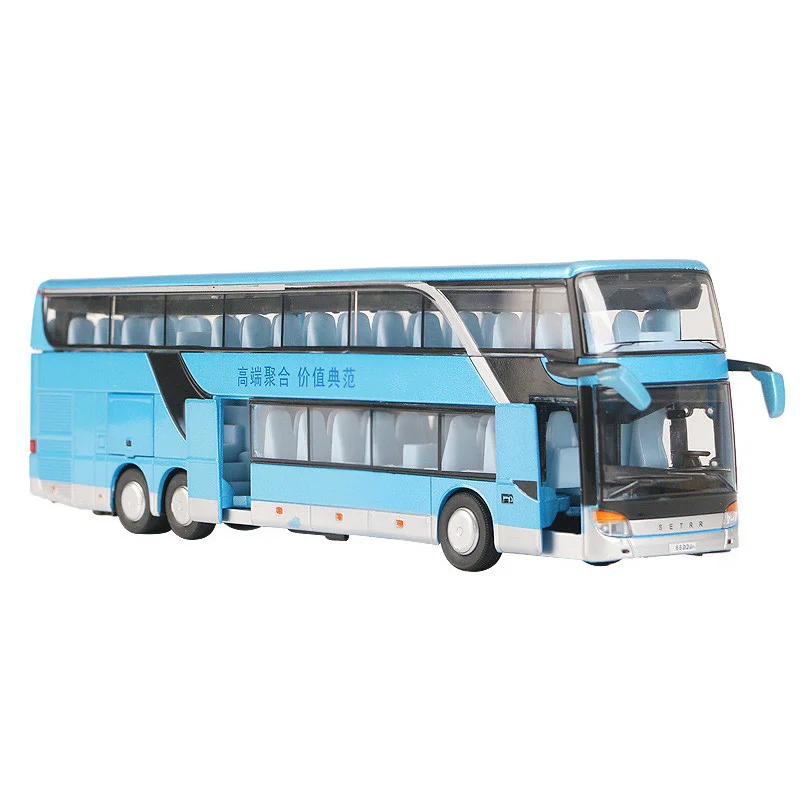 Alloy Pull Back Bus Model 1:32 High Simulation Double-Decker Sightseeing Bus Flash Toy Car Children'S Toy Sound And Light Pull B
Alloy Pull Back Bus Model 1:32 High Simulation Double-Decker Sightseeing Bus Flash Toy Car Children'S Toy Sound And Light Pull B