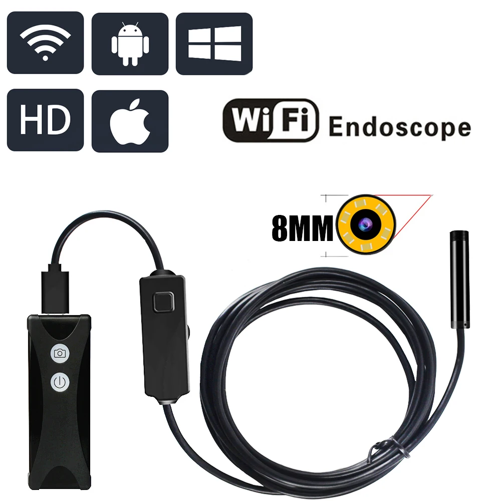 WIFI Endoscope Camera 720P HD 1200P Wireless wi-fi endoscopic camera Borescope Camera For Android PC IOS endoskop smartphone
WIFI Endoscope Camera 720P HD 1200P Wireless wi-fi endoscopic camera Borescope Camera For Android PC IOS endoskop smartphone