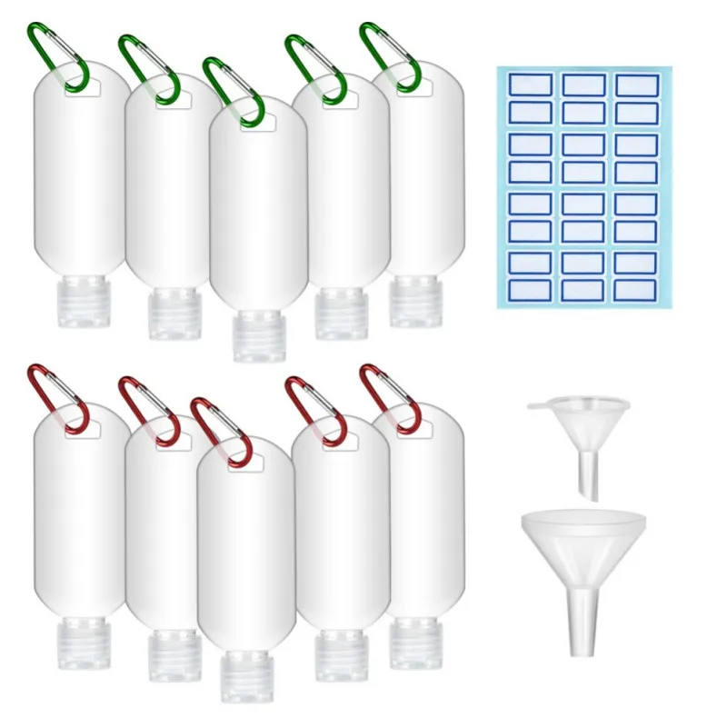 Portable Travel Plastic Clear Keychain Bottles, Empty Leak Proof Containers With Reusable Sub Bottles For Refillable Bottles
Portable Travel Plastic Clear Keychain Bottles, Empty Leak Proof Containers With Reusable Sub Bottles For Refillable Bottles