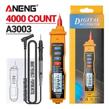 ANENG A3003 Digital Multimeter Pen Type Meter 4000 Counts with Non Contact AC/DC Voltage Resistance Capacitance Hz Tester Tool ANENG A3003 Digital Multimeter Pen Type Meter 4000 Counts with Non Contact AC/DC Voltage Resistance Capacitance Hz Tester Tool