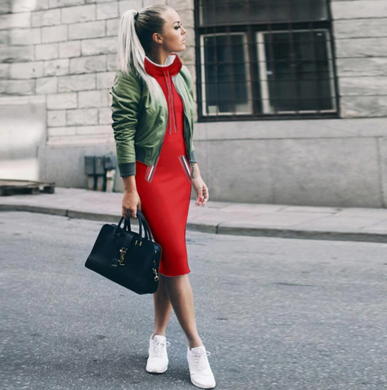 WEPBEL Autumn Winter Women's New Fashion Long-sleeved Pocket Slim Dress Female Casual High Collar Warm Sweater Dress
WEPBEL Autumn Winter Women's New Fashion Long-sleeved Pocket Slim Dress Female Casual High Collar Warm Sweater Dress