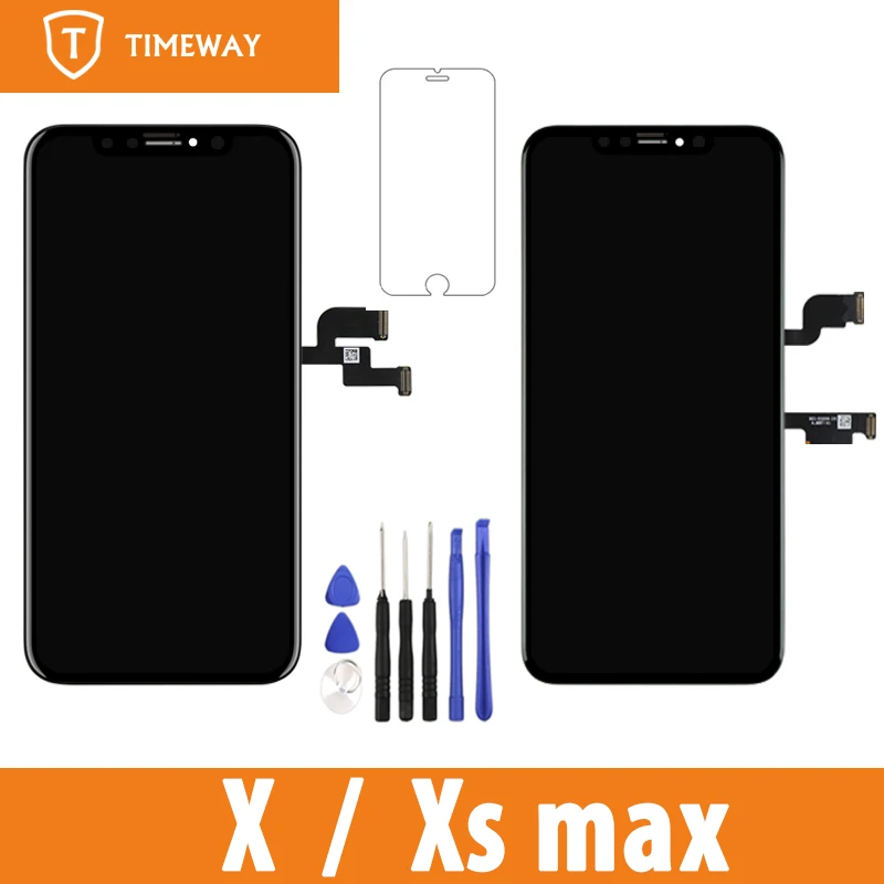 For Tianma AMOLED OEM Display For iPhone X/XS Max LCD Touch Screen With Digitizer Replacement Assembly Parts Black
For Tianma AMOLED OEM Display For iPhone X/XS Max LCD Touch Screen With Digitizer Replacement Assembly Parts Black