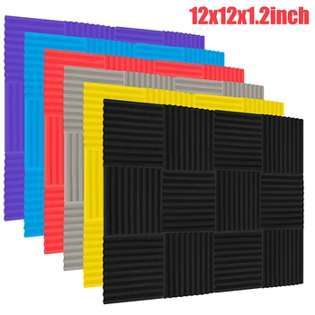 24pcs Soundproofing Panel Studio Acoustic Panel Soundproofing Foam Panel 300x300x25mm Soundproof Absorption Treatment Panel
24pcs Soundproofing Panel Studio Acoustic Panel Soundproofing Foam Panel 300x300x25mm Soundproof Absorption Treatment Panel