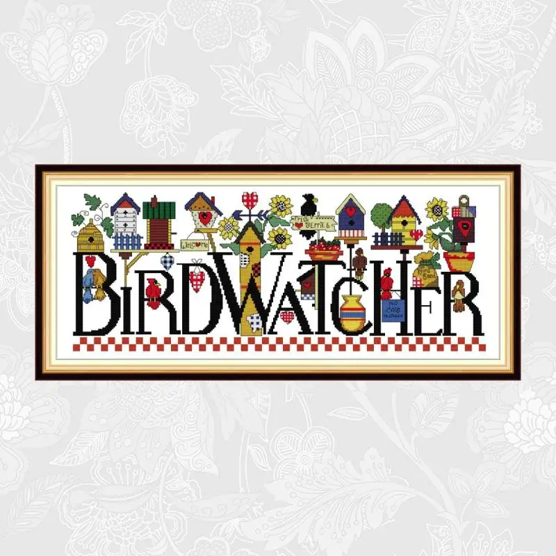 Birdwatcher Patterns Printed on Canvas Cross-stitch DIY Handwrok Counted Cross Stitch kits Embroidery Thread Sets Needlework
Birdwatcher Patterns Printed on Canvas Cross-stitch DIY Handwrok Counted Cross Stitch kits Embroidery Thread Sets Needlework