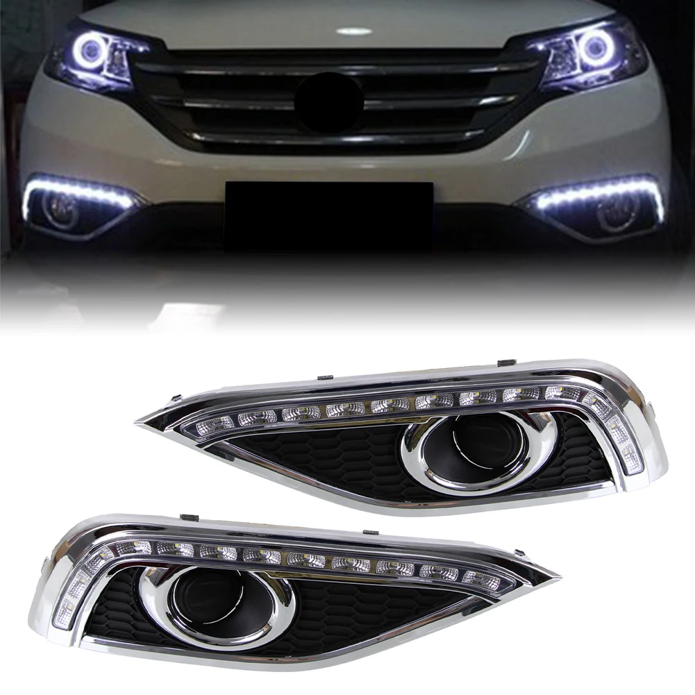 White LED Daytime Running Lights DRL For Honda CR-V CRV 2012 2013 2014 Car Replacement Accessories 1Pair
White LED Daytime Running Lights DRL For Honda CR-V CRV 2012 2013 2014 Car Replacement Accessories 1Pair