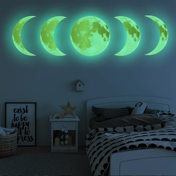 Luminous Moon phase 3D Wall Sticker living room wall decoration Mural Art Decals background decor Glow in the dark stickers
Luminous Moon phase 3D Wall Sticker living room wall decoration Mural Art Decals background decor Glow in the dark stickers