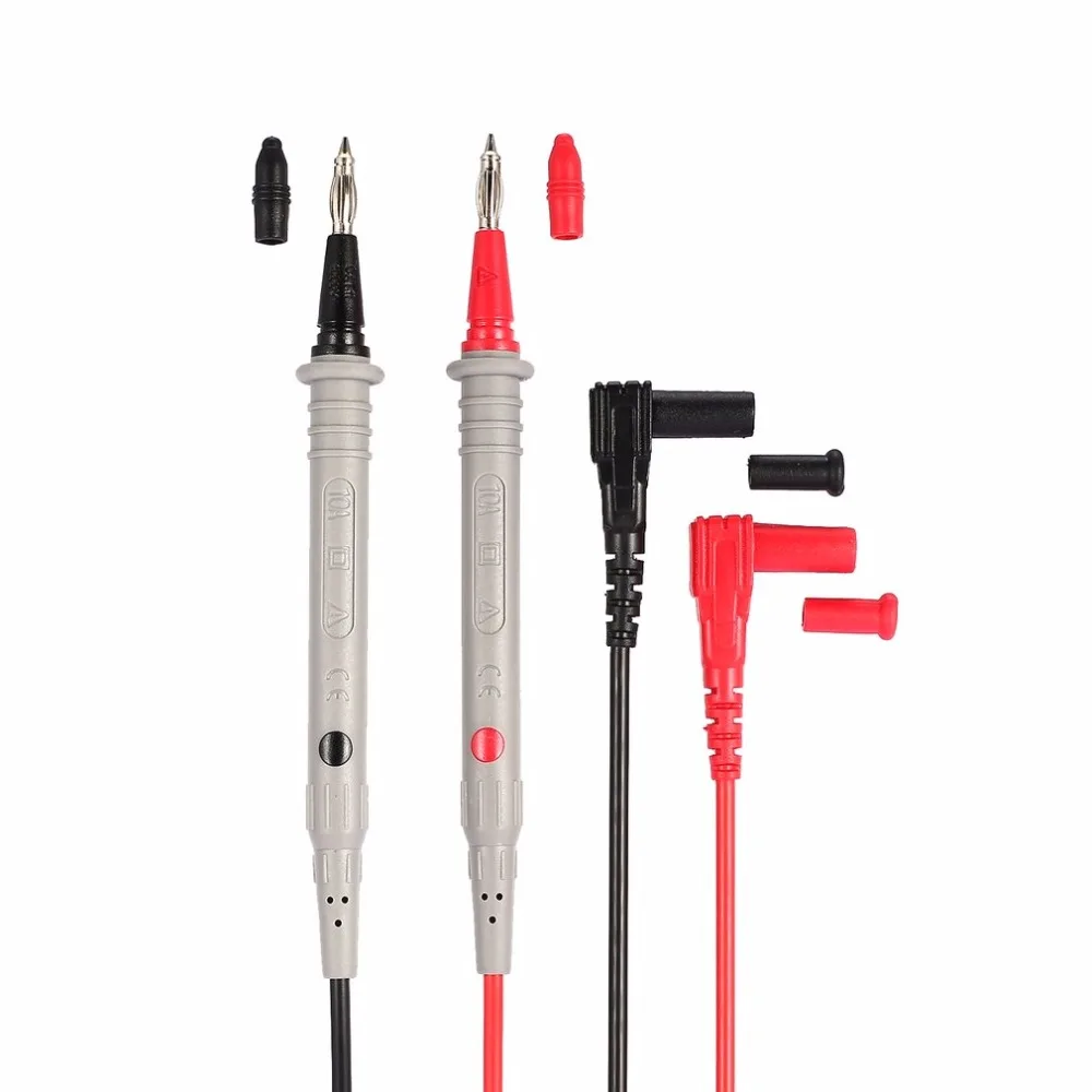 Digital Multimeter Universal Probe Test Leads Cable Pin Needle Tip Multi Meter Tester Wire Test Pen 10A/1000V CAT3 1 Pair
Digital Multimeter Universal Probe Test Leads Cable Pin Needle Tip Multi Meter Tester Wire Test Pen 10A/1000V CAT3 1 Pair