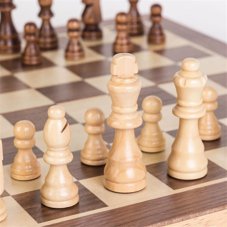 BSTFAMLY Wooden Chess Set International Chess Game Folding Chessboard with Chessman Magnetic Chess Pieces I14
BSTFAMLY Wooden Chess Set International Chess Game Folding Chessboard with Chessman Magnetic Chess Pieces I14