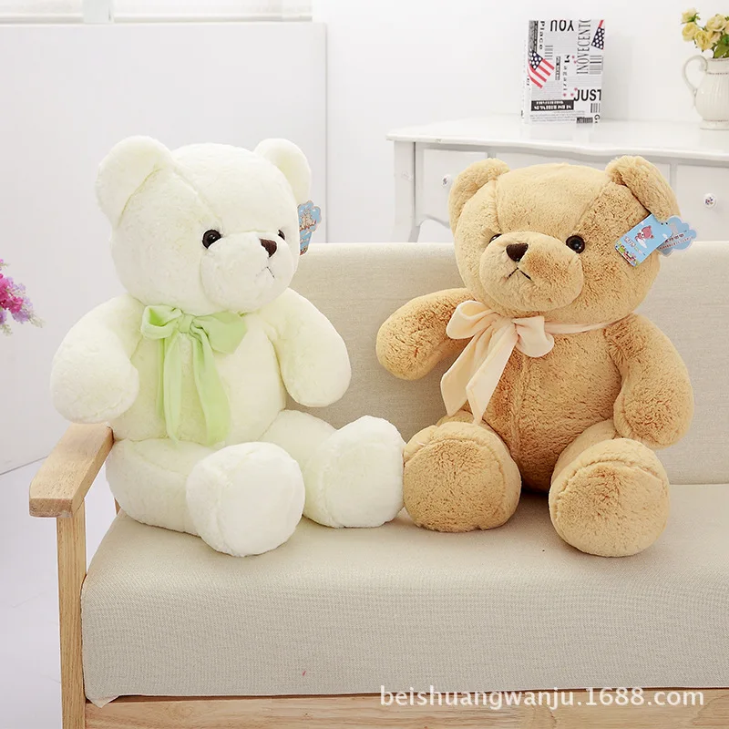 Littlecucu Airline Stewardess Bear Doll Cute Bear Plush Toys Pillow High-End Gift