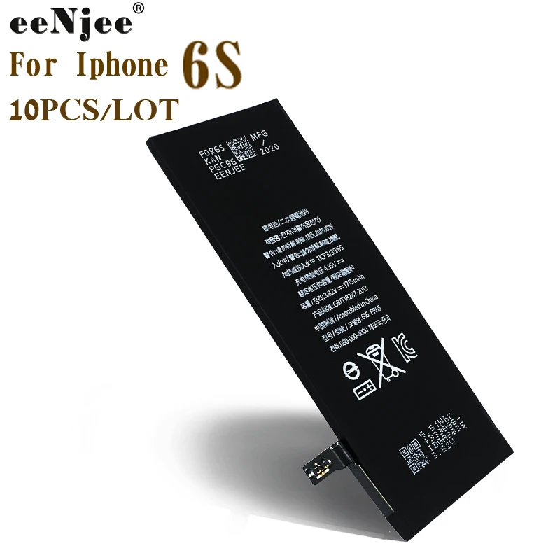 Сменная батарея для телефона EENJEE 10 шт. Iphone 6S 3 8 в 1715 мАч AAA Qlty 0 цикл смартфона