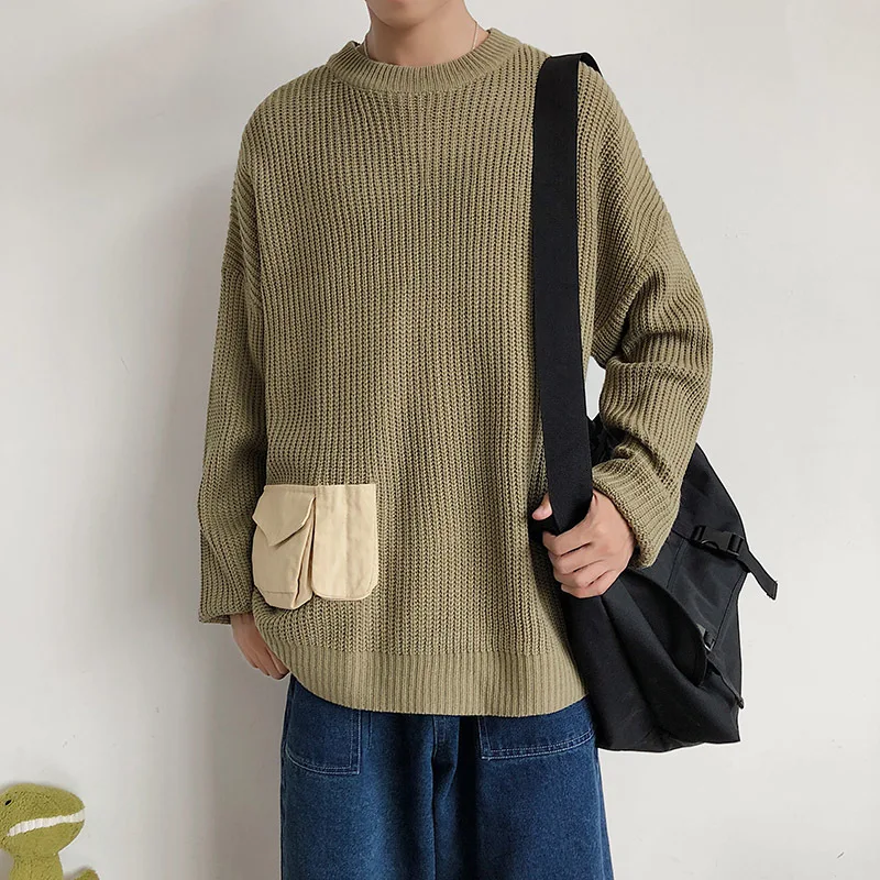 Winter Sweater Men Warm Fashion Solid Color Casual Knit Pullover Men Sweter Clothes Loose Long-sleeved Sweater Man M-2XL
Winter Sweater Men Warm Fashion Solid Color Casual Knit Pullover Men Sweter Clothes Loose Long-sleeved Sweater Man M-2XL