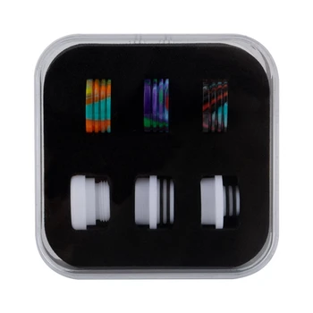 New 6 In 1 510/810 Wild Resin Color Pattern Drip Tip Black White Adapter Kit Set
New 6 In 1 510/810 Wild Resin Color Pattern Drip Tip Black White Adapter Kit Set