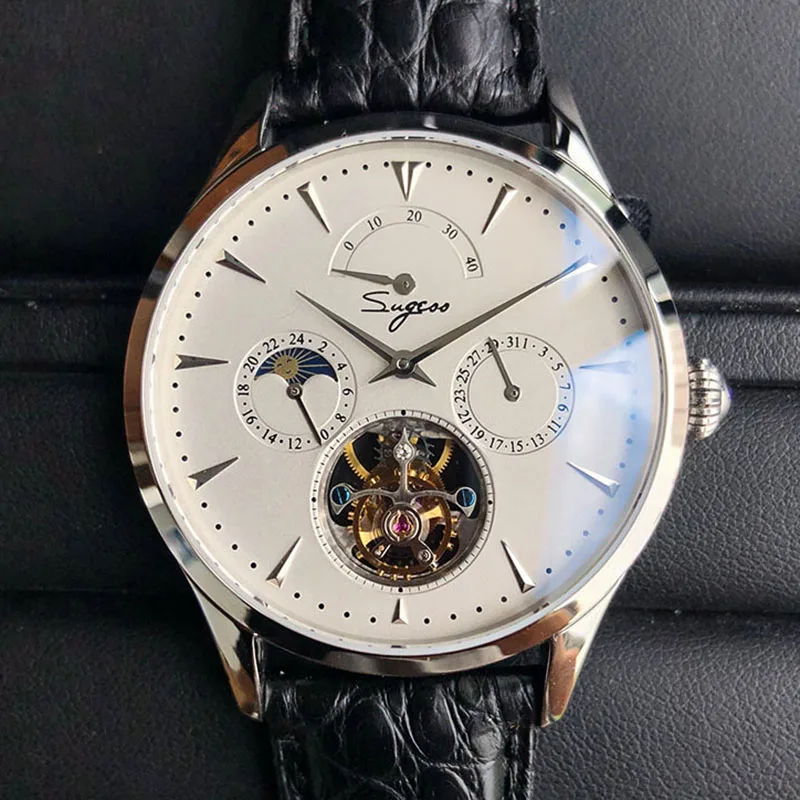 Top Business Men Tourbillon Watches Male Calendar Moon Phase Clock ST8007 Tourbillon Mechanical Watch Mens Multifunction Watches
Top Business Men Tourbillon Watches Male Calendar Moon Phase Clock ST8007 Tourbillon Mechanical Watch Mens Multifunction Watches