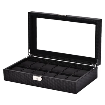 12-Bit Watch Storage Box Display Stand Storage Display Box Black Leather Watch Box Display Stand Jewelry Storage Box
12-Bit Watch Storage Box Display Stand Storage Display Box Black Leather Watch Box Display Stand Jewelry Storage Box