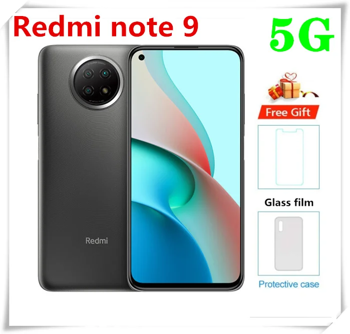 

Xiaomi Redmi Note 9 5G Smartphone 8GB 256GB Dimensity 800U Octa-core android 10 5000mAh 48MP 6.53" DotDisplay Mobile phone