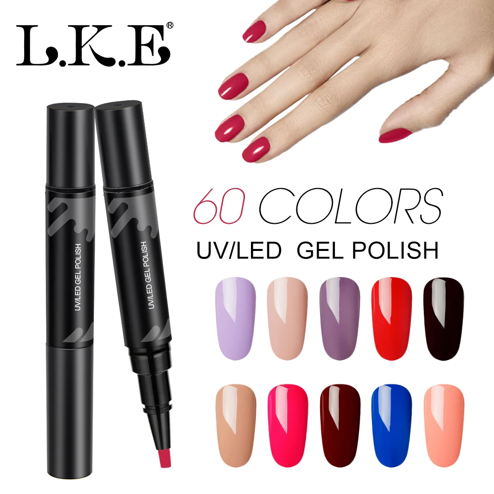 LKE LED UV Nail Gel Pen Glue Design Art Manicure Venalisa 60 Colors Soak Off Enamel Convenience Clean Nail Glue Pen
LKE LED UV Nail Gel Pen Glue Design Art Manicure Venalisa 60 Colors Soak Off Enamel Convenience Clean Nail Glue Pen