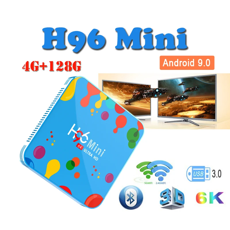 Top-Box Google-Player Smart-Tv-Box Allwinner H6 Android 9.0 tv boxes 6k 4GB 128GB 2.4G/5G WiFi Bluetooth H96 MINI tv box
Top-Box Google-Player Smart-Tv-Box Allwinner H6 Android 9.0 tv boxes 6k 4GB 128GB 2.4G/5G WiFi Bluetooth H96 MINI tv box