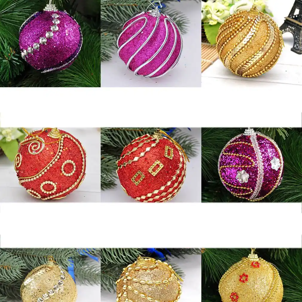 plastic foam ball drop ornament home christmas decorations gift
