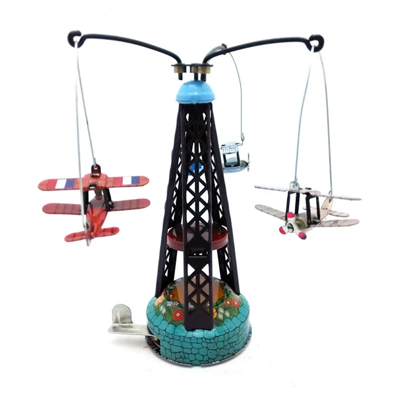 Wind Up Toy Rotating Airplane Carousel Clockwork Tin Toys, Funny Vintage Toy for Children/Adult Gift
Wind Up Toy Rotating Airplane Carousel Clockwork Tin Toys, Funny Vintage Toy for Children/Adult Gift