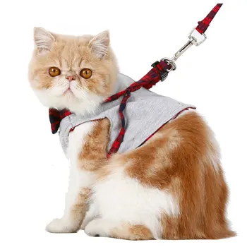 Pet cat traction rope Cat Dog Harness Walking Fabric Harness Jacket+Leash Set 2 Size Fashion Design High Quality British Style
Pet cat traction rope Cat Dog Harness Walking Fabric Harness Jacket+Leash Set 2 Size Fashion Design High Quality British Style
