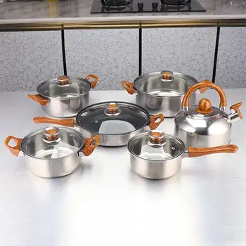 Cookware Set Soup Pot Frying Pan Cooking Tool Non-stick Pan Kitchen Induction Cooker Milk Pan Noodle Pot Iron Pot Hot Pot
Cookware Set Soup Pot Frying Pan Cooking Tool Non-stick Pan Kitchen Induction Cooker Milk Pan Noodle Pot Iron Pot Hot Pot