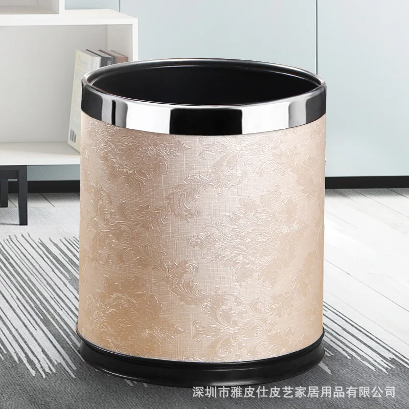 Ya pi shi Double Layer Household Garbage Can Hotel Leather Art Trash Tube European Style Creative Accept Customizable
Ya pi shi Double Layer Household Garbage Can Hotel Leather Art Trash Tube European Style Creative Accept Customizable