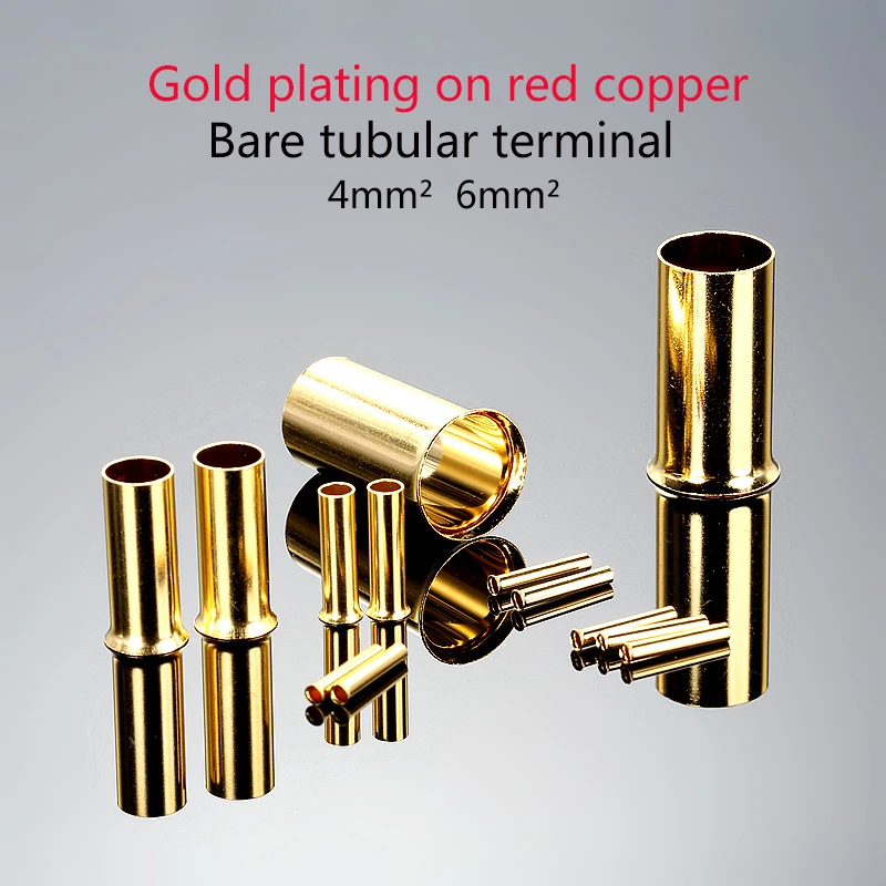 10pcs Gold Plated terminal Cold Pressed Wiring of Pressed Wire Copper Sleeve Needle Tube 4mm² 6mm²
10pcs Gold Plated terminal Cold Pressed Wiring of Pressed Wire Copper Sleeve Needle Tube 4mm² 6mm²