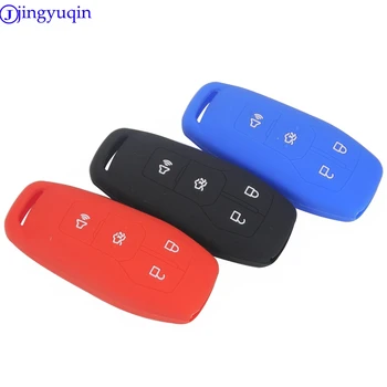 

10X Silicone key fob cover case shell holder for ford ka 2017 Focus Fiesta fusion Mustang Explorer flip 4 buttons keyless