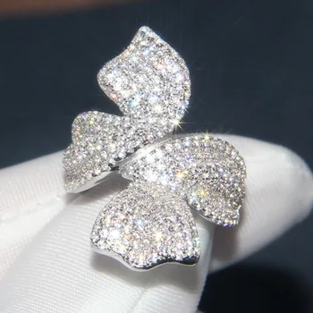 Baoyocn Luxury S925 Sterling Silver Bow Knot Finger Ring Micro Full Cubic Zirconia Stones Women Fashion Wedding Party Jewelry
Baoyocn Luxury S925 Sterling Silver Bow Knot Finger Ring Micro Full Cubic Zirconia Stones Women Fashion Wedding Party Jewelry