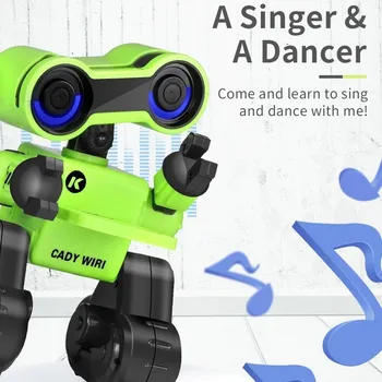 JJRC R13 CADY WIRI Smart RC Robot Programmable forTouch Control Voice Message Record Sing Dance Toy For kid Children Gift
JJRC R13 CADY WIRI Smart RC Robot Programmable forTouch Control Voice Message Record Sing Dance Toy For kid Children Gift