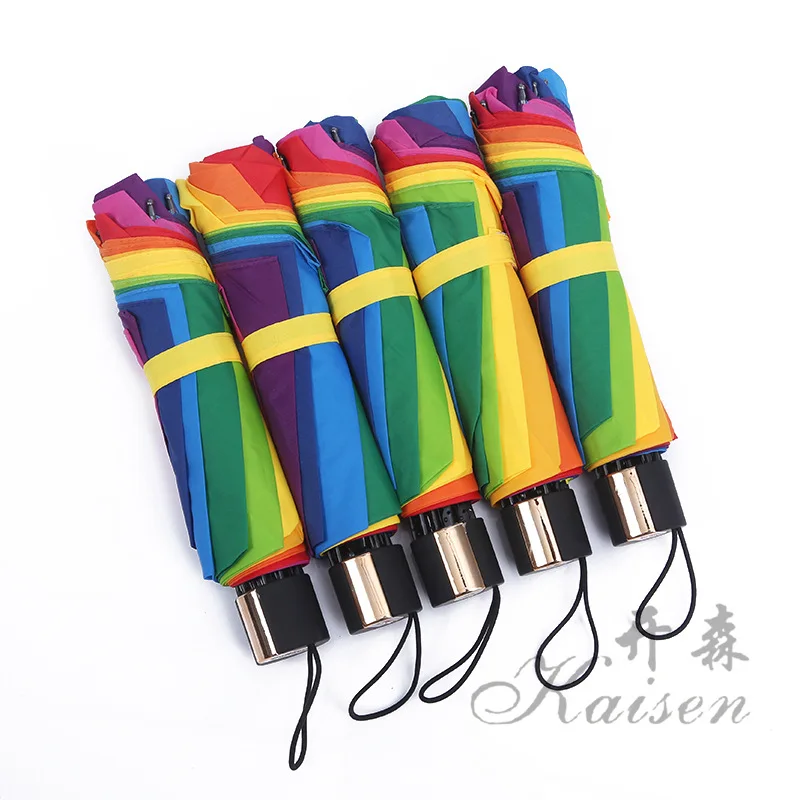 10k Rainbow Umbrella Parasol Fashion Folding Parasol Customizable Logo Advertisement Umbrella
10k Rainbow Umbrella Parasol Fashion Folding Parasol Customizable Logo Advertisement Umbrella