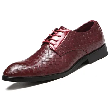 Men's Casual Plaid Leather Shoes Office Work Shoes Luxury Classic Formal Wedding Shoes Business Oxfords Mens Shoes
Men's Casual Plaid Leather Shoes Office Work Shoes Luxury Classic Formal Wedding Shoes Business Oxfords Mens Shoes