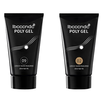 2Pcs Ibcccndc 30ML Poly Gel Long-Lasting Finger Nail Crystal Jelly Camouflage UV Lamp Extension Gel UV&Led Lamp Acrylic 09 & 02
2Pcs Ibcccndc 30ML Poly Gel Long-Lasting Finger Nail Crystal Jelly Camouflage UV Lamp Extension Gel UV&Led Lamp Acrylic 09 & 02