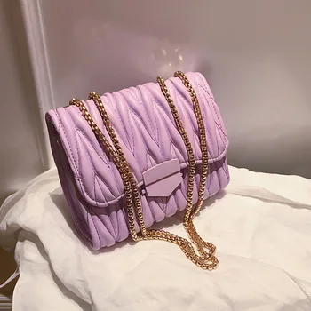 Elegant Sac Bandouliere Femme Small Square Ladies Chain Shoulder Bag Handbag Pleated PU Leather Schoudertas Dames Bandolera
Elegant Sac Bandouliere Femme Small Square Ladies Chain Shoulder Bag Handbag Pleated PU Leather Schoudertas Dames Bandolera