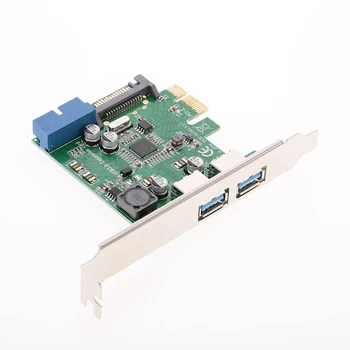 HIGH Speed 2-Port USB 3.0 PCI-E PCI Express 19-pin USB3.0 15-pin SATA Connector Low Profile for printers
HIGH Speed 2-Port USB 3.0 PCI-E PCI Express 19-pin USB3.0 15-pin SATA Connector Low Profile for printers