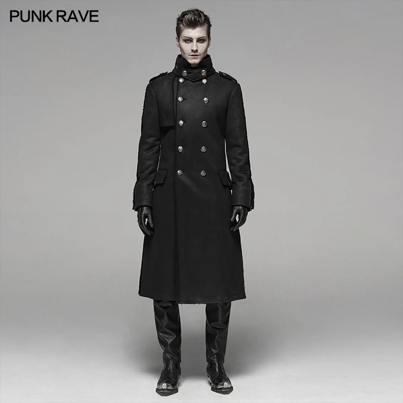PUNK RAVE Men's Punk Military Style Handsome Warm Velvet Surface Medium Length Jacket Party Club Straight-tube Winter Coat
PUNK RAVE Men's Punk Military Style Handsome Warm Velvet Surface Medium Length Jacket Party Club Straight-tube Winter Coat