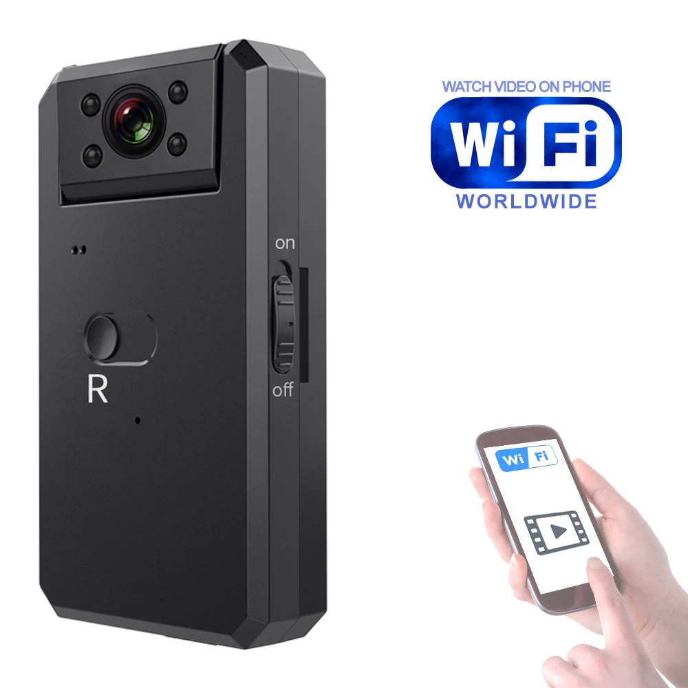 Rotable Lens Mini Camera with Motion Detection, Night Vision and WiFi. Camcorder Video Sport Camera
Rotable Lens Mini Camera with Motion Detection, Night Vision and WiFi. Camcorder Video Sport Camera