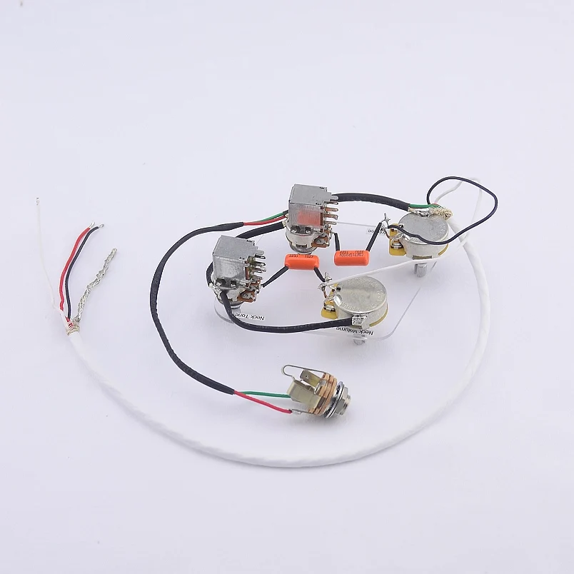 Loaded Pre-wired Electric Guitar Push Pull Wiring Harness Prewired Kit ( #0407 )
Loaded Pre-wired Electric Guitar Push Pull Wiring Harness Prewired Kit ( #0407 )