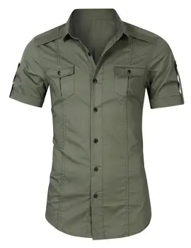 2020 new men's short-sleeved shirt men's work shirt
2020 new men's short-sleeved shirt men's work shirt