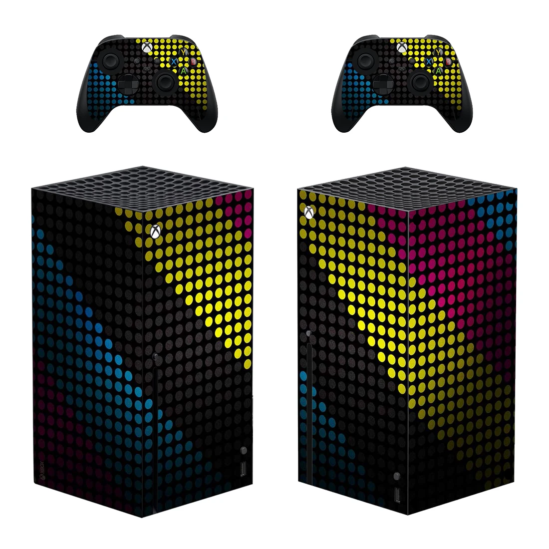 Оригинальная стильная наклейка Xbox серии X для консоли и 2 контроллера стиль 1 |
