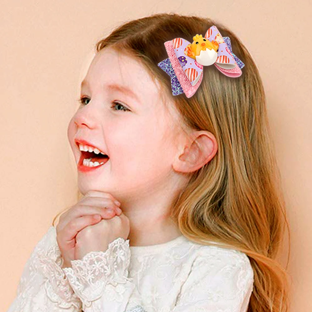 Easter Girl Hairpin Leather Printing Bow Clip Lovely Color Sequins Spring Onion Powder Swallow Tail Hair Clip Accessories
Easter Girl Hairpin Leather Printing Bow Clip Lovely Color Sequins Spring Onion Powder Swallow Tail Hair Clip Accessories