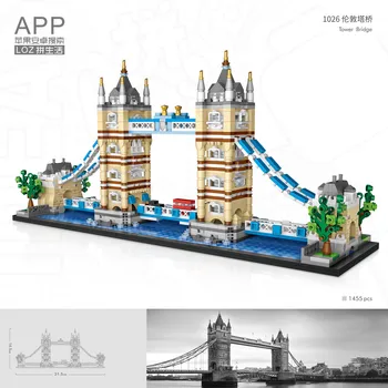 Famous Building Blocks 1026 Tower Bridge Building Three-dimensional Model Adult Building Blocks Children's Toys for Gifts
Famous Building Blocks 1026 Tower Bridge Building Three-dimensional Model Adult Building Blocks Children's Toys for Gifts